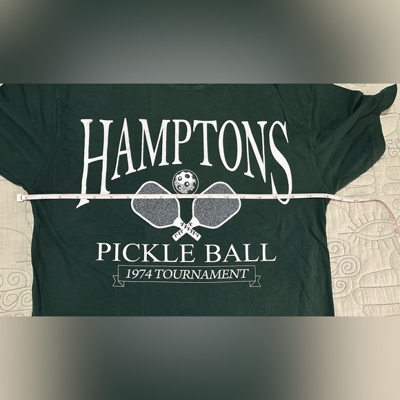 NWOT Letluv Hamptons Pickleball Graphic Tee XS Dark Green - Picture 6 of 8